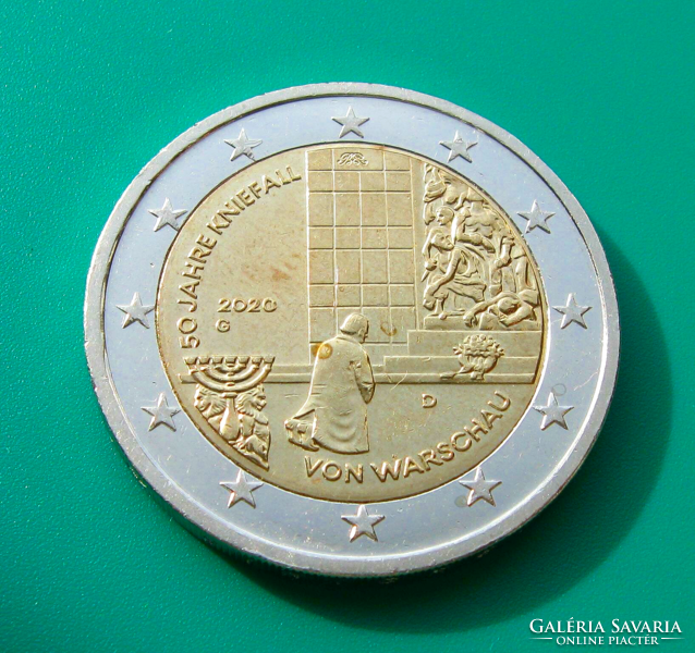 Germany - 2 Euro Commemorative Coin - 2020 - ''g'' - 50th Anniversary - Fall of Warsaw