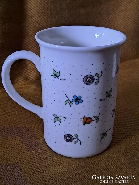 New! Zsolnay small flower and leaf pattern (herb pattern) mug, cup