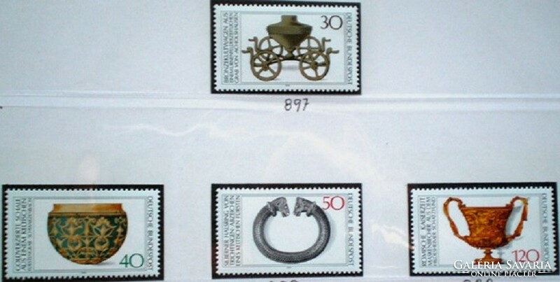 N897-900 / Germany 1976 archeological discovery stamp series postal clear