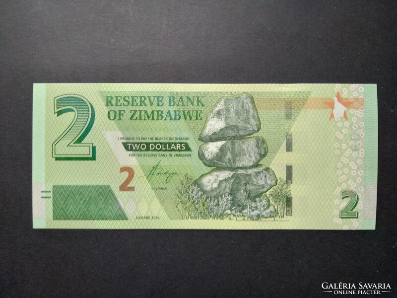 Zimbabwe 2 Dollars 2019 UNC