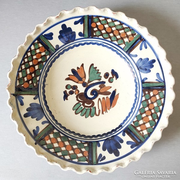 Old folk ceramic plate