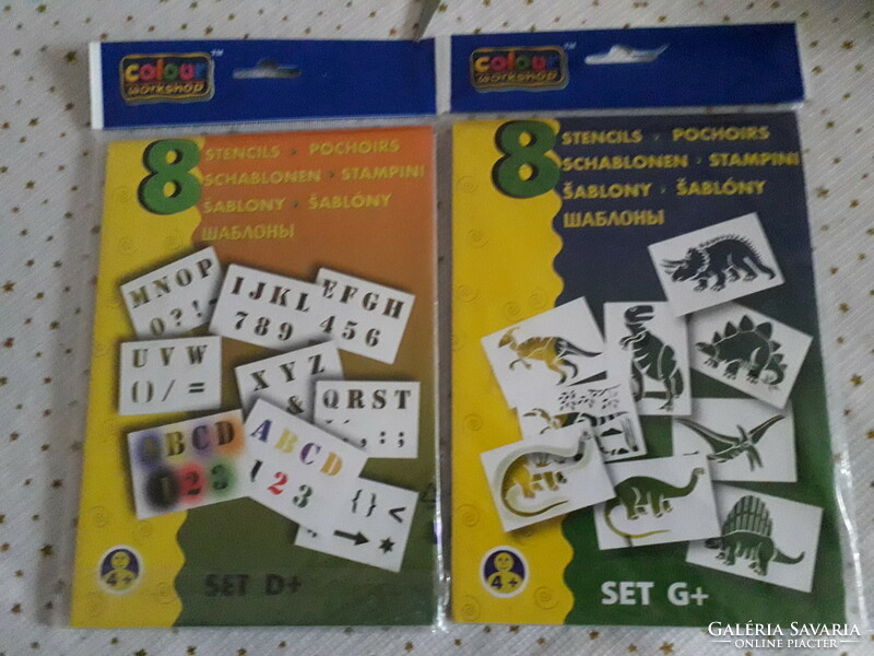 Color workshop dino animal and letters templates. Unopened new.