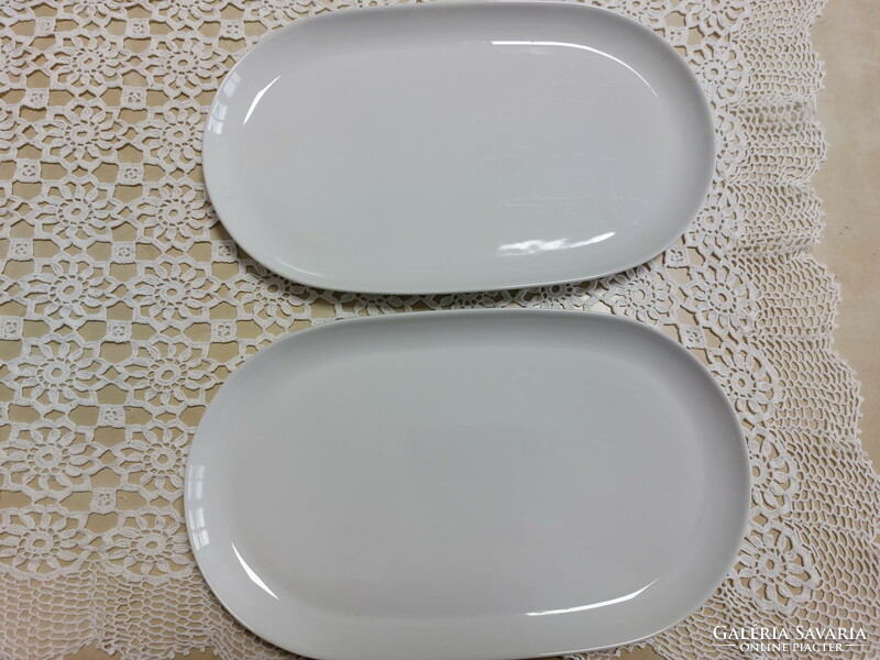 Alföldi white 2 large serving plates, steak plate, center table + gift plate