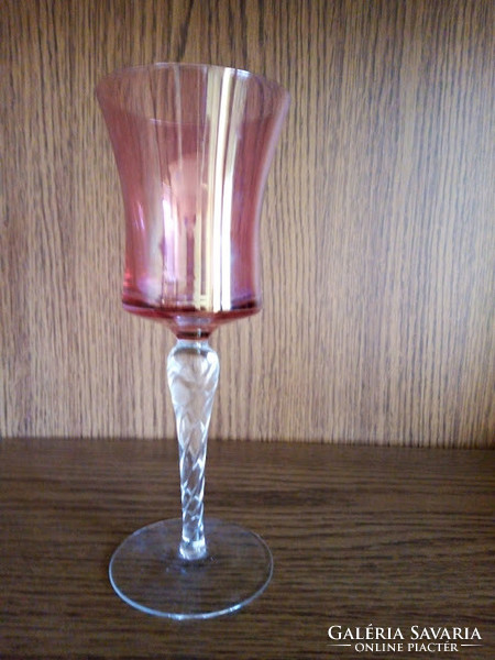 Tall glass chalice