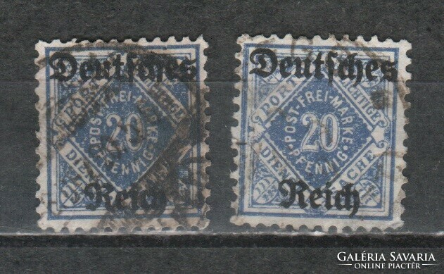 Deutsches reich 0620 mi official 55 x,y €22.00