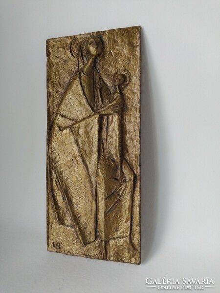 Erwin huber bronze relief