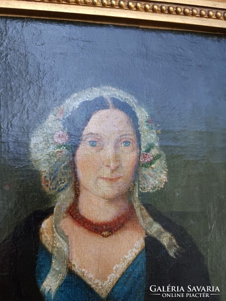 Biedermeier női portré 1810-20