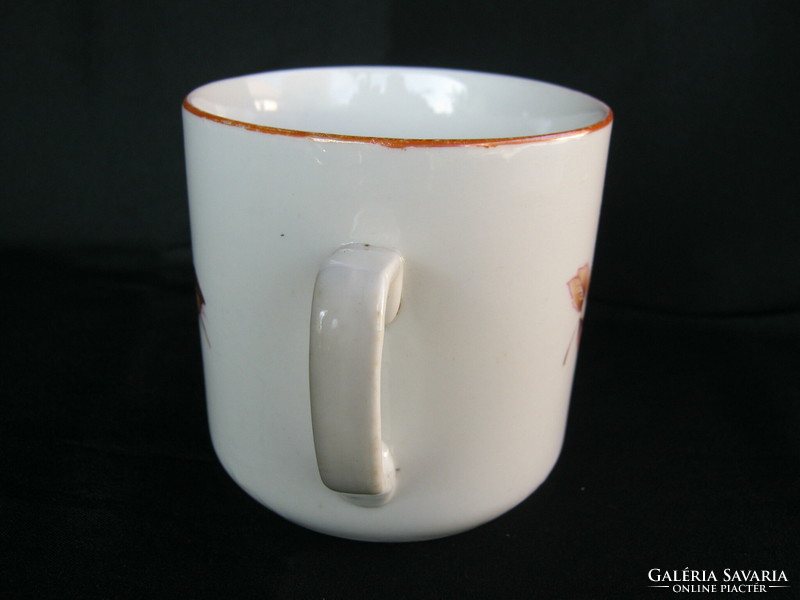 Zsolnay porcelain rose mug