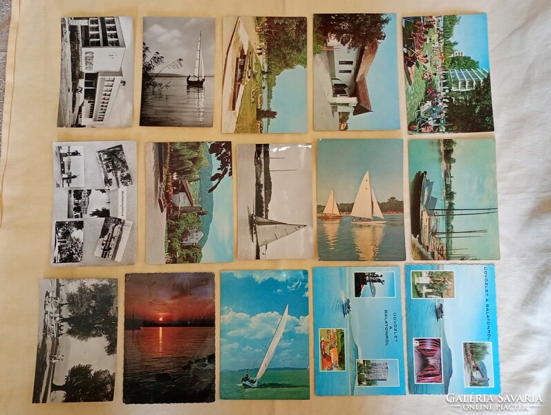 15 postcards written together on 21 pages