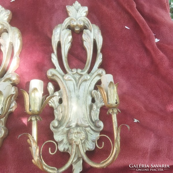 Wall arm carved from baroque wood. 4 Pcs!!!