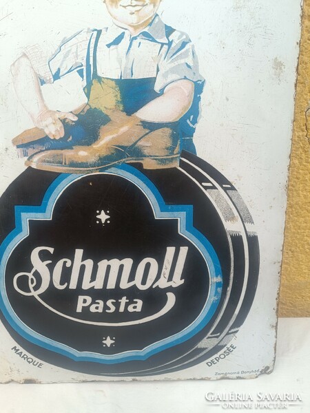 Schmoll Pasta zománctábla Bonyhád