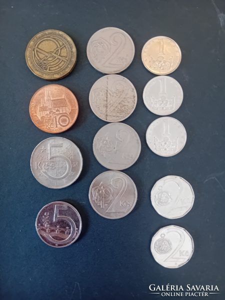 55 Czech crown coins in face value