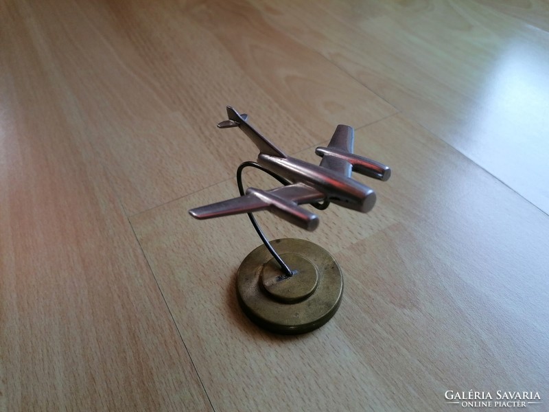 Retro repülőgép modell - asztali dísz