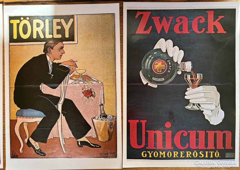 Századelej Hungarian commercial posters 33 frameable prints