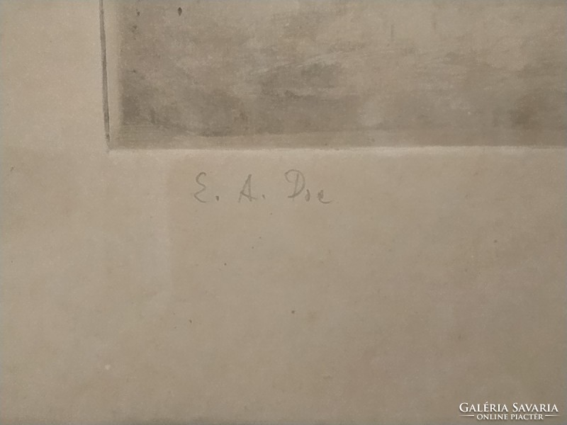 Láng Rudolf  Edgar Allan Poe  illusztrácio, kép, rézkarc, nyomat