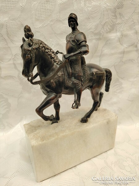 Bronze equestrian statue