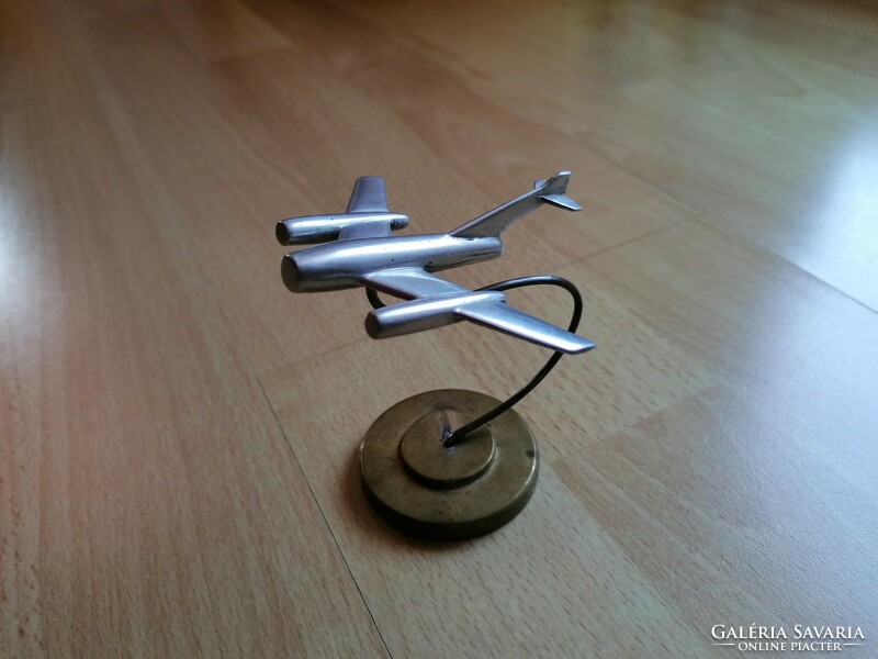 Retro repülőgép modell - asztali dísz