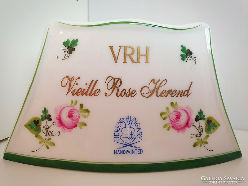 Herend vrh Viennese rose company plaque