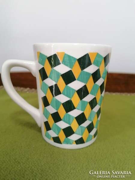 Granite geometric pattern mug