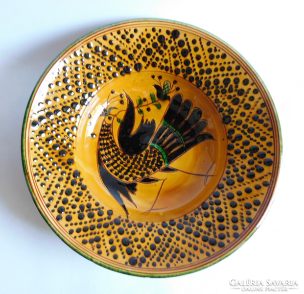 Madaras folk ceramic bowl 28.5 Cm