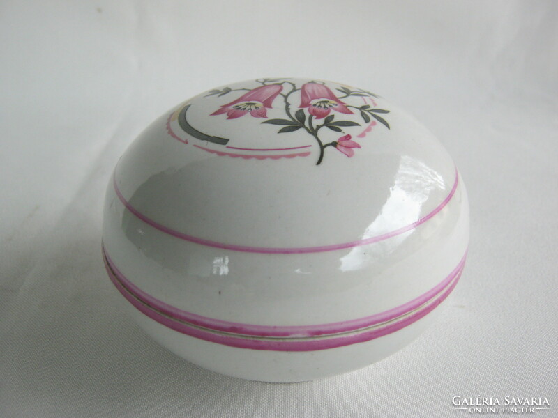 Zsolnay porcelain bellflower bonbonier or jewelry holder