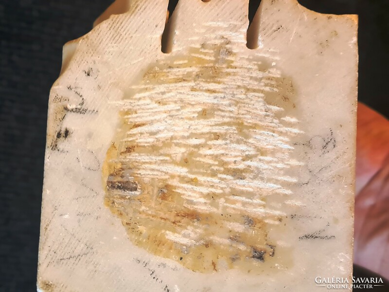 Váró Márton-Angyal- Carrarai márvány 43cm-