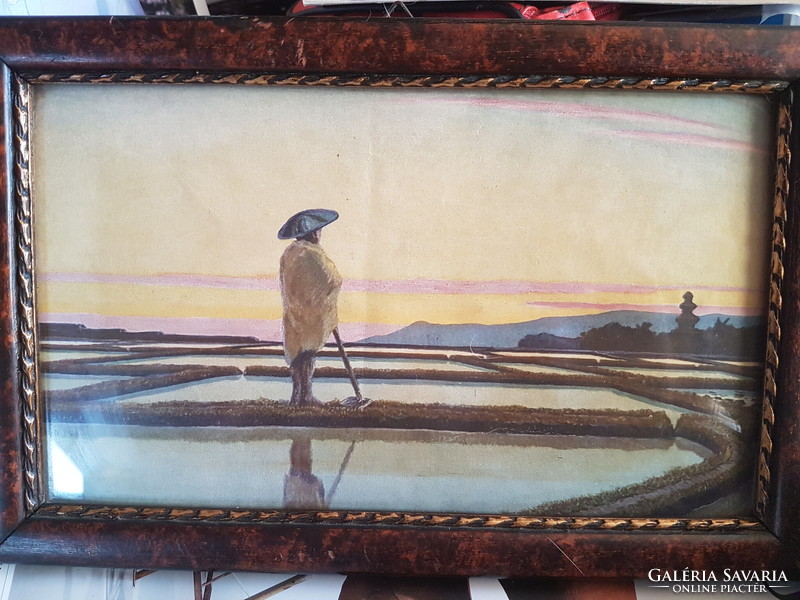 1939----From --- marked picture-watercolor- in original frame --(framer's seal-) --old piece.---