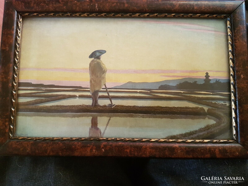 1939----From --- marked picture-watercolor- in original frame --(framer's seal-) --old piece.---