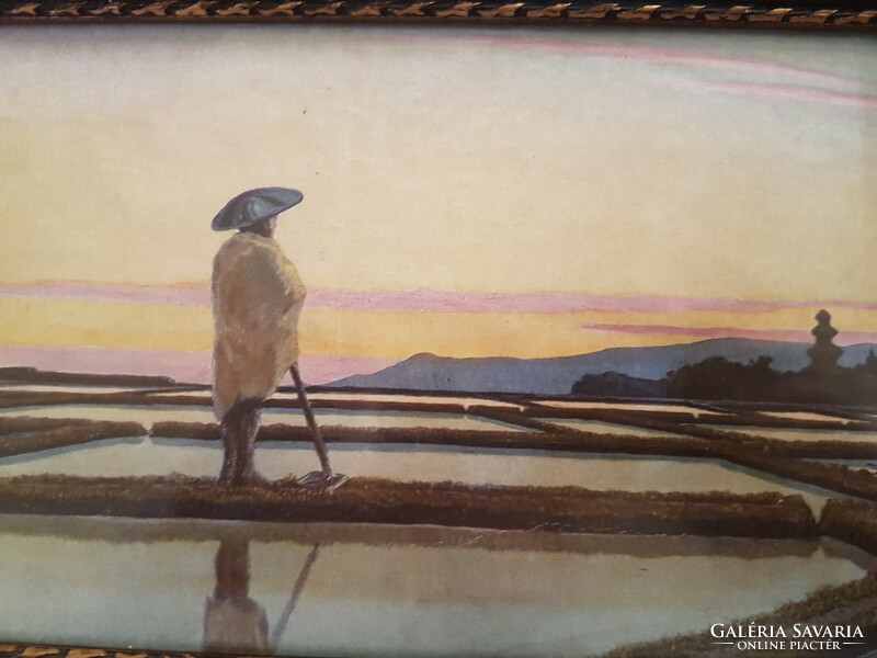 1939----From --- marked picture-watercolor- in original frame --(framer's seal-) --old piece.---