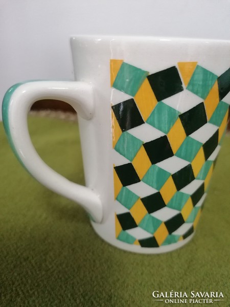 Granite geometric pattern mug