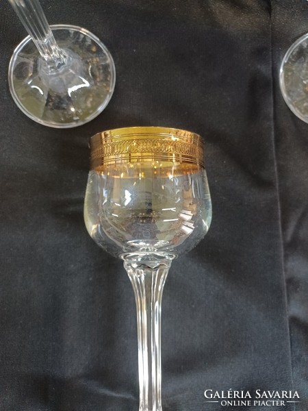 Arany szegélyű pohár készlet