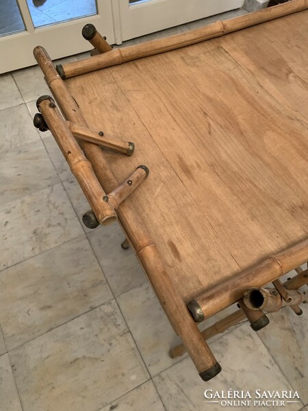 Rare bamboo tray table/ party table