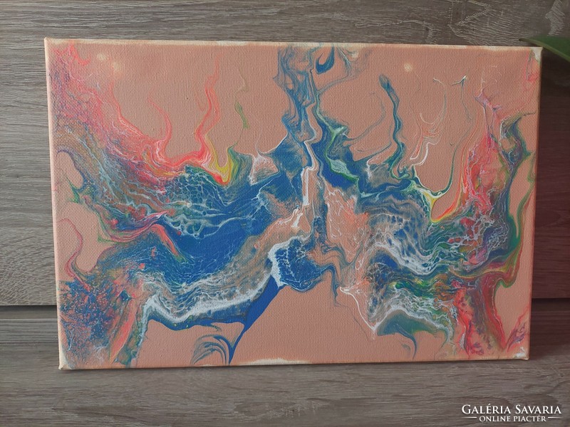 Acrylic abstract painting.