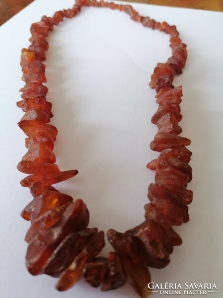 Raw amber necklace 48 grams