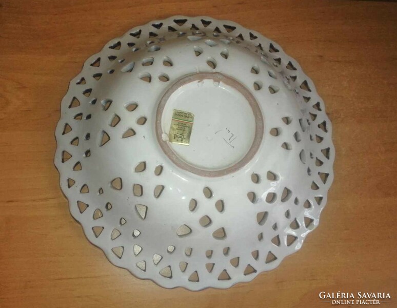 Rare Haban ceramic wall plate with openwork edge - dia. 28 cm (40/d)