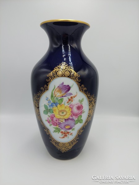 German cobalt vase