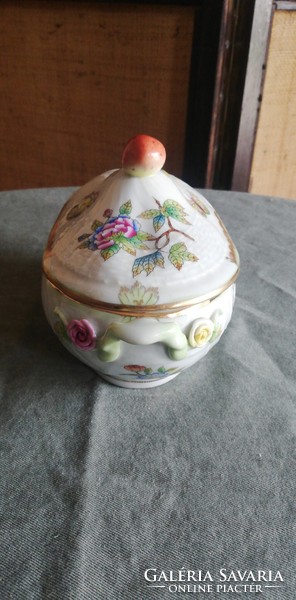 Old rare Victoria pattern candy holder from Herend