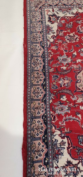 OF71 INDO Kashan kézi csomó gyapjú perzsa szőnyeg 80X125CM ingyen futár