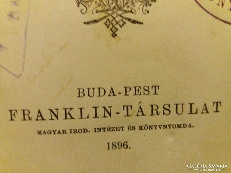 1896. Pál Gyulai: Budapest review journal 85. Volume 229-230-231. Number book according to pictures Franklin