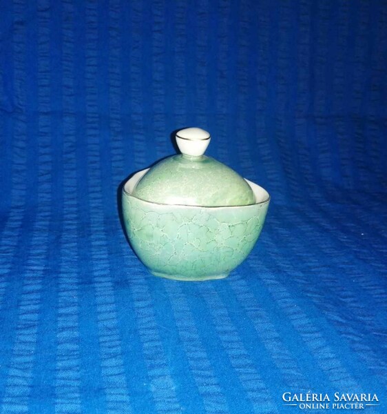 Hollóháza porcelain sugar bowl with luster glaze (a16)