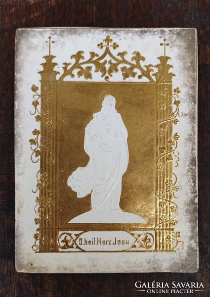 Old embossed holy image