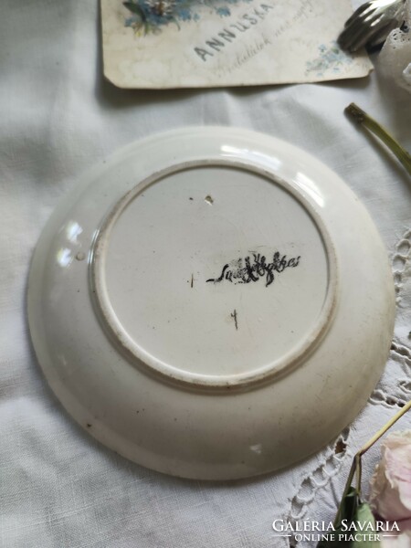 Antique sarreguemines scenic small plate