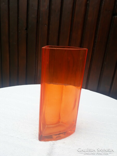 Ikea vase, orange