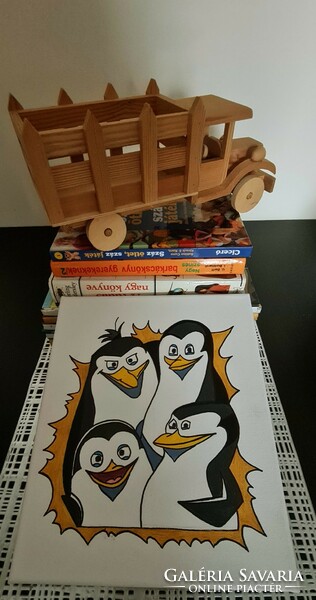 Penguins canvas picture