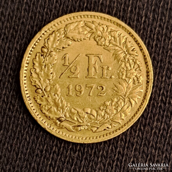 1972 Switzerland 1/2 franc (