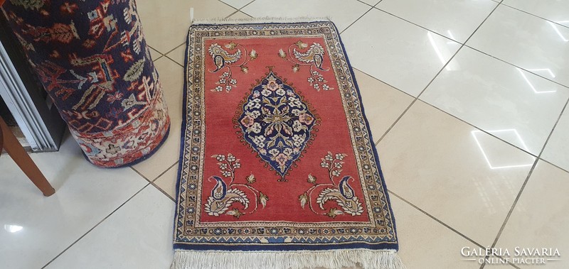 3033 Iranian Kashan hand-knotted wool Persian carpet 52x100cm free courier