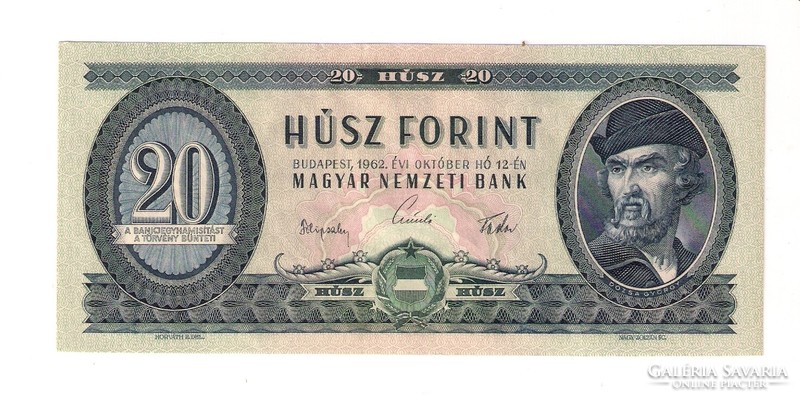 1962. 20 forint UNC