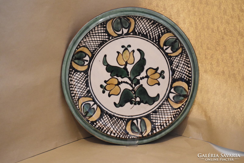 Folk decorative wall bowl - 33.5 cm