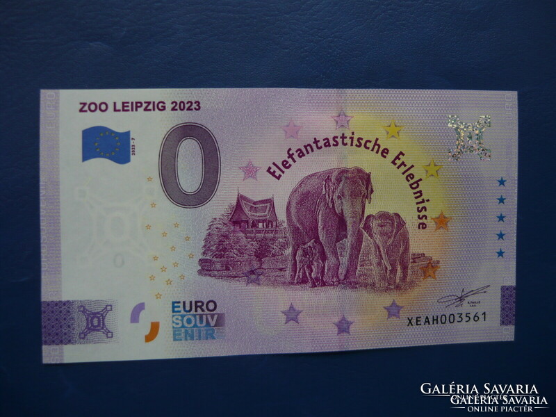 Germany 0 euro 2023 elephant! Rare commemorative paper money! Ouch!