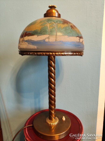 Unique art deco table lamp
